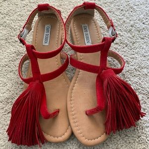 Cape Robbin sandals with tassels.